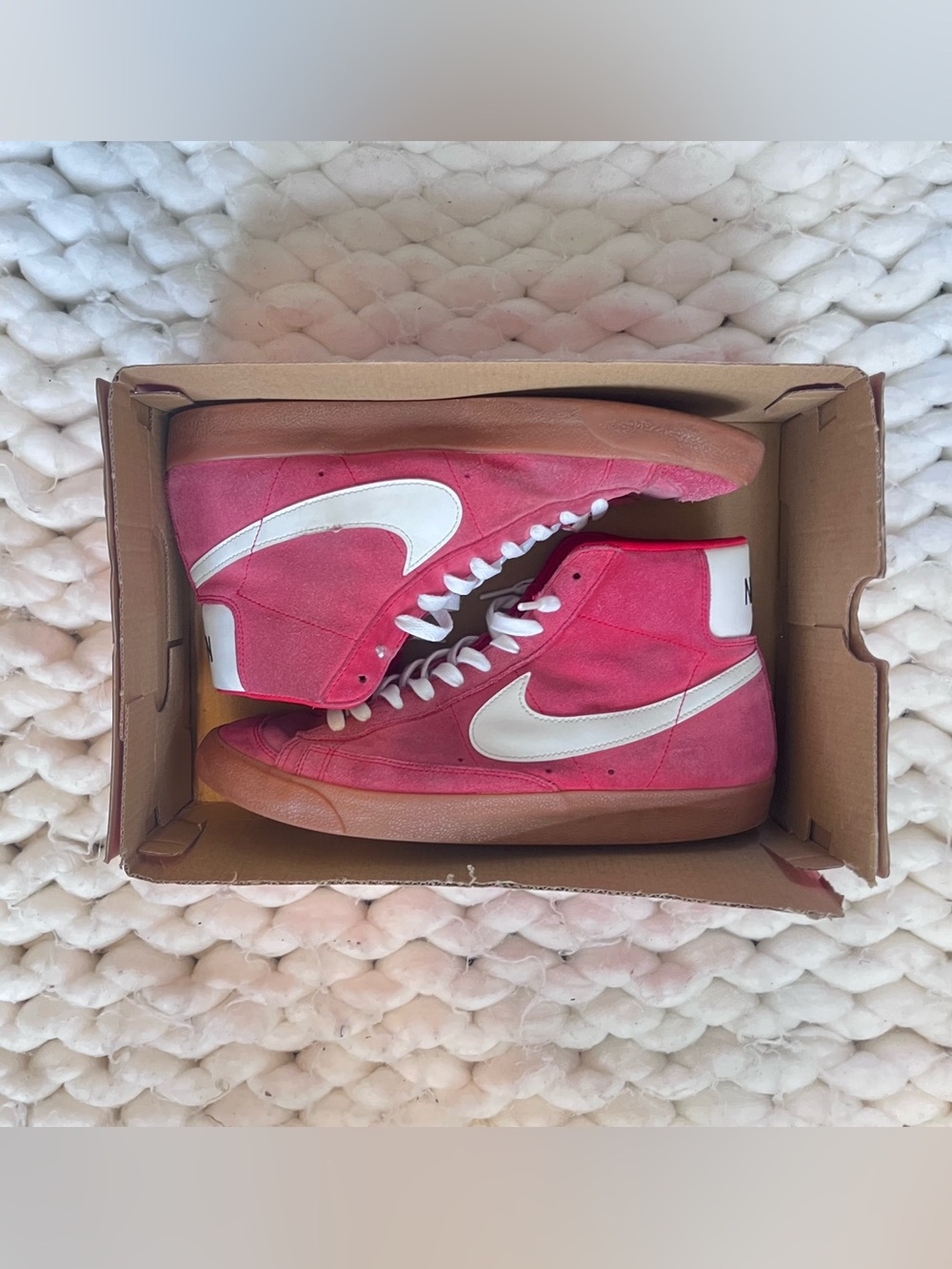 Nike Blazer Mid | Red Suede & White | Men’s High-Top Sneakers 👟🔥